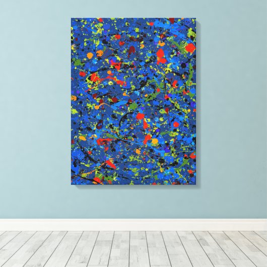Abstract nr. 913 canvas afdruk (Insitu (Houten vloer))