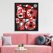 Abstract nr. 946 canvas afdruk (Insitu (Woonkamer))