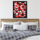 Abstract nr. 946 canvas afdruk (Insitu (Slaapkamer))