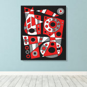 Abstract nr. 946 canvas afdruk (Insitu (Houten vloer))
