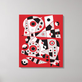 Abstract nr. 953 canvas afdruk