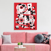 Abstract nr. 953 canvas afdruk (Insitu (Woonkamer))