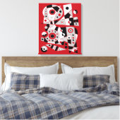 Abstract nr. 953 canvas afdruk (Insitu (Slaapkamer))