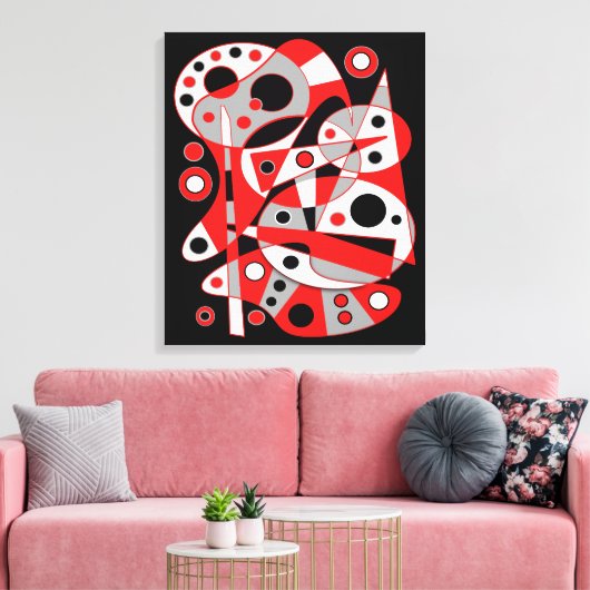 Abstract nr. 961 canvas afdruk (Insitu (Woonkamer))