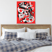 Abstract nr. 962 canvas afdruk (Insitu (Slaapkamer))