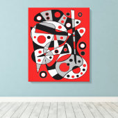 Abstract nr. 962 canvas afdruk (Insitu (Houten vloer))