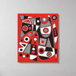 Abstract nr. 968 canvas afdruk