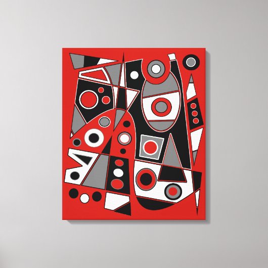 Abstract nr. 968 canvas afdruk (Voorkant)