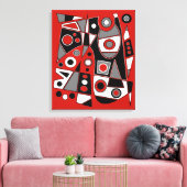 Abstract nr. 968 canvas afdruk (Insitu (Woonkamer))