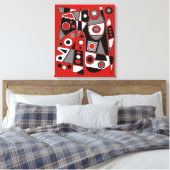 Abstract nr. 968 canvas afdruk (Insitu (Slaapkamer))
