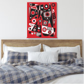 Abstract nr. 971 canvas afdruk (Insitu (Slaapkamer))