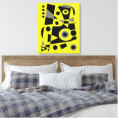 Abstract nr. 972 canvas afdruk (Insitu (Slaapkamer))