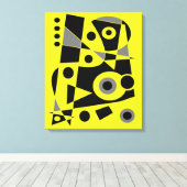 Abstract nr. 972 canvas afdruk (Insitu (Houten vloer))