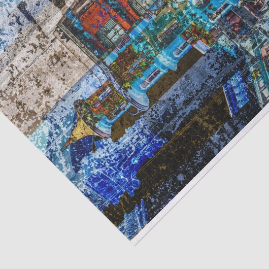 Abstract nr. 97 van Edward Martin Tissuepapier (Detail)