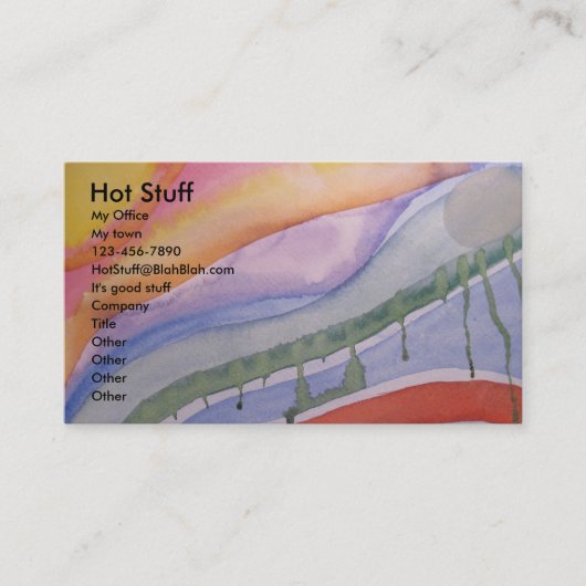 abstract nu visitekaartje (Voorkant)