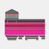 Abstract nummer 1: Cerise en grijs Bedankdoosjes (Uitgevouwen)