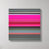 Abstract nummer 1: Cerise en grijs Canvas Afdruk (Voorkant)