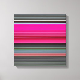Abstract nummer 1: Cerise en grijs Canvas Afdruk