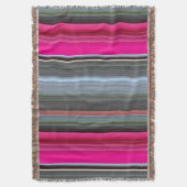 Abstract nummer 1: Cerise en grijs Deken (Voorkant Verticaal)