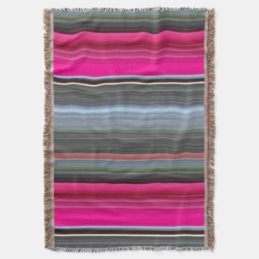 Abstract nummer 1: Cerise en grijs Deken (Voorkant Verticaal)