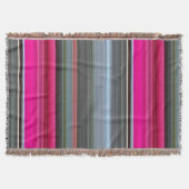 Abstract nummer 1: Cerise en grijs Deken (Voorkant)