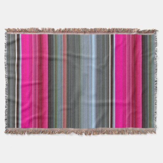 Abstract nummer 1: Cerise en grijs Deken (Voorkant)