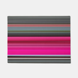 Abstract nummer 1: Cerise en grijs Deurmat