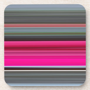 Abstract nummer 1: Cerise en grijs Drankjes Onderzetter