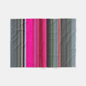 Abstract nummer 1: Cerise en grijs Fleece Deken (Voorkant (Horizontaal))
