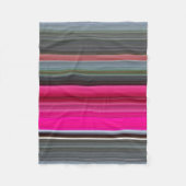 Abstract nummer 1: Cerise en grijs Fleece Deken (Voorkant)
