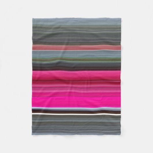 Abstract nummer 1: Cerise en grijs Fleece Deken (Voorkant)