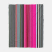 Abstract nummer 1: Cerise en grijs Fleece Deken (Voorkant)
