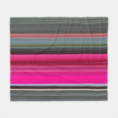 Abstract nummer 1: Cerise en grijs Fleece Deken (Voorkant (Horizontaal))