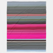 Abstract nummer 1: Cerise en grijs Fleece Deken (Voorkant)