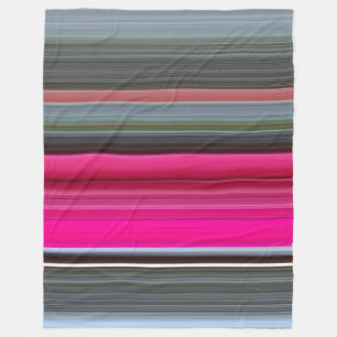 Abstract nummer 1: Cerise en grijs Fleece Deken