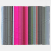 Abstract nummer 1: Cerise en grijs Fleece Deken (Voorkant (Horizontaal))