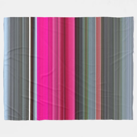 Abstract nummer 1: Cerise en grijs Fleece Deken (Voorkant (Horizontaal))