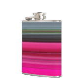 Abstract nummer 1: Cerise en grijs Heupfles (Links)