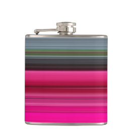 Abstract nummer 1: Cerise en grijs Heupfles