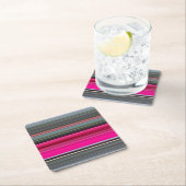 Abstract nummer 1: Cerise en grijs Kartonnen Onderzetters (Insitu)