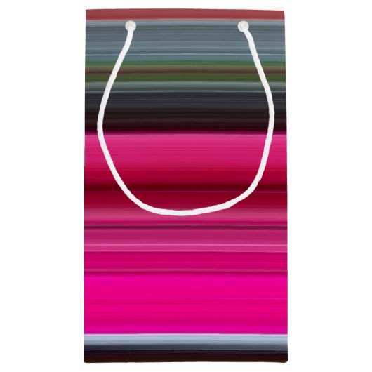 Abstract nummer 1: Cerise en grijs Klein Cadeauzakje (Achterkant)