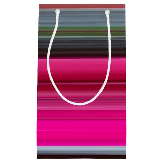 Abstract nummer 1: Cerise en grijs Klein Cadeauzakje (Voorkant)