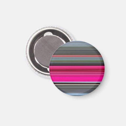 Abstract nummer 1: Cerise en grijs Magneet (Voorkant / Achterkant)