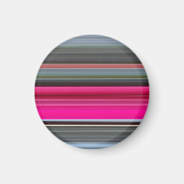 Abstract nummer 1: Cerise en grijs Magneet