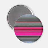 Abstract nummer 1: Cerise en grijs Magneet (Voorkant / Achterkant)