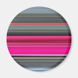 Abstract nummer 1: Cerise en grijs Magneet