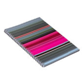 Abstract nummer 1: Cerise en grijs Notitieboek (Rechterzijde)