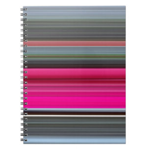 Abstract nummer 1: Cerise en grijs Notitieboek