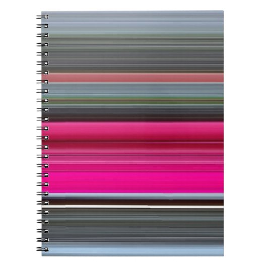 Abstract nummer 1: Cerise en grijs Notitieboek (Voorkant)