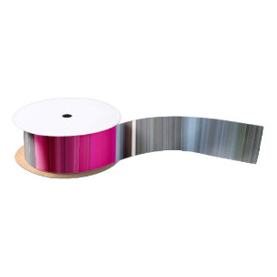 Abstract nummer 1: Cerise en grijs Satijnen Lint